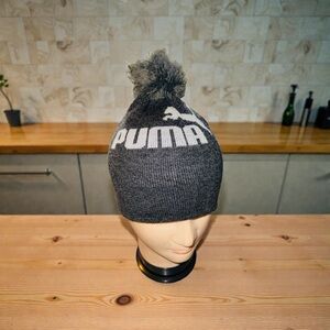 PUMA Pom Beanie Gray Blazer One Size Fits Most